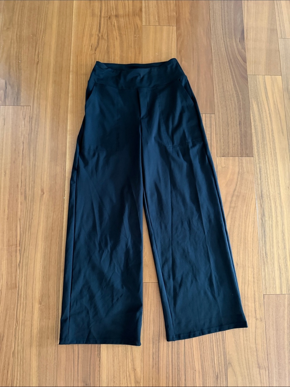 Black Wide-Leg Women's Pants